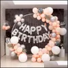 Decoration 58/78cm Balloon Party Birthday Garland Ring Stand White Christmas Wreath Hoop for Wedding Arch Foil Deco Dhccd