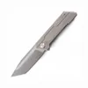 Tracer Pocket Folding Knife Stonewash 14C28N Blad TC4 Titanium Alloy Handle Tactical Rescue Hunting EDC Survival Tool Knives A3035