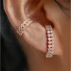 Boucles d'oreilles Nouvelles boucles d'oreilles à broches en sécurité zircon pour les femmes Hop Hop Métallines Hanging Moucles d'oreilles en gros de bijoux accessoires