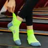 Calcetines hombres que corren calcetines de tobillo toalla atlética atlética transpirable humilde al aire libre maratón maratón calcetines deportivos mujeres