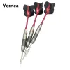 Darts Yernea 3PCS Stahl Tipp Darts Neue 24g professionelle Hardendarts werfen Sportspiele Edelstahl -Dart -Fasswellen Flüge