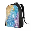 Backpack School Bag 15 Inch Laptop Casual Shoulder Bagpack Travel Mandala Bright Color Pattern Mochila