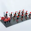 Bloklar 13pcs Vintage Castle Kingdoms Red Dragon Kraliyet Şövalyeleri At Koyu Mavi Aslan Aslan Solider Minifig Yapı Blosu Oyuncaklar Çocuklar İçin