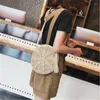 Totes Ladies Elegant Tassel Beach Crossbody Bags Women Hollow Straw Bag Fashion Round Shoulder Circle Rattan For Femme