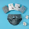 Underkläder 5st/Lot Boys Cotton Boxer Briefs Söta dinosaurie Tecknad tryck barn Underkläder Baby Boy Shorts Breattable Toddlers underbyxor