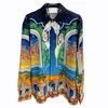 Herren lässige Hemds Jugend Digital bedruckte Männer langärmelige Hemd-Marke Designer Top Sleeved Beach Urlaubsschutz Kleidung