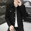 Kurtki męskie Koreańska moda męska kurtka 2023 Autumn Bomber Jacket Mens Casual Business Jacket Social Street Clothing Windproof Jacketl2404