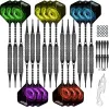 Darts CyeeLife 18/22g Soft tip darts 15 Packs,15 Aluminium Shafts+20 Flights+100 Plastic Points+Tool+Rubber Rings,Home Dart set