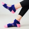 Yoga kadınlar sırtsız Pilates Socks Havlu Alt Nefes Alabilir Slip Yoga Çoraplar Pamuk Bale Dans Sporları Fitness Gym için