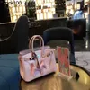 Platinum Handbag Serie rosa ~ Modello di coccodrillo MODULO REALE SUGGERIMENTO DONNA PUNSO DONNA PUNCA UNA SCHEA CROCKBODY CROVE 25 "30" VENULA MAGUITA