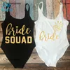 Bachelorette Bachelorette Party Team Bride Squad Squad Sweet Lady Wedding Gift Ling High Leg Cut Women One Piece Swimsuit