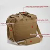 Militär ryggsäck Taktisk molle nylon messenger axelväska bärbara handväskor portfölj utomhus multifunktion klättring väska 240412