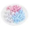 Tools 100 PCS Disposable Heartshaped Plastic Glue Ring Cup Eyelash Extension Tattoo Pigment Holder Pallet Lash Makeup Supplies Tools