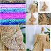 Meninas vestidos de lantejoulas vestido para crianças para tule tule dourado menina elegante concurso de partido de princesa