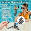 Sticks INRAML15 Selfie Stick, Składane, mini statyw zdjęcie na żywo z światłem wypełniającym, bezprzewodowa zdalna migawka Bluetooth, przenośna