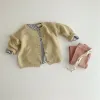 Sweaters Pasgeboren Kids Trui 03Years Zuigelingsjongen Meisje Effen Kleur Lange Mouwen Truien Vest Tops Gebreide Jas Lente Herfst Kleding