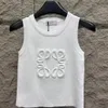 Zomerontwerper mode tanktop vrouwen vrouwelijk gebreide designer vest sexy borduurwerk ingelegde diamantvest ventilatie geweven top