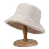 Берец мягкая зимняя плюшевая шляпа теплый ковш для женщин с твердым цветом сплошной шляп