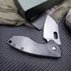5311cf utomhus EDC Survival Mini Pocket Knife 8CR13Mov Blad Kolfiberhandtag Camping Folding Knife