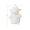 Poux en peluche douce mouton blanc lam hold tulip fleur douce pelucheuse poupée en peluche jouet enfant fille anniversaire cadeau de Noël 1pcl2404