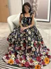 ملابس الحفلات الفاخرة مناسبة رسمية 2024 3D Flower A-LINE LOND LING DEEVIONDS Olcyles Sexy Dress