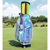 Taschen PGM Lady Golf Bag TPU wasserdichte farbenfrohe Dehnungsstärke mit Allrad -Push -Luftverkehrsbeutel für Frauen QB122