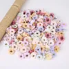 Fleurs décoratives 20pcs 3cm multicolores Mini Silk Daisy Flower Heads Artificial for Christmas Wreath Scrapbooking Wedding Home Decoration