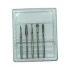 Outils 5 PCS / lot de fraises de diamant pour la manucure pour les bits de forage à ongles débutants enlevant la peau morte sur le bord de l'outil à ongles