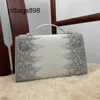 Designer Himalayan Style Women Handtas 7a Crocodile Leather Xinyi Qi Lola High Definition Unlabeled True Lizard Skin First Generation Celebrity Handheld BA82J5