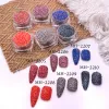 Glitter TCT636 Woolen Fabric Sugar Nail Glitter Spring Coat Color NailS Decoration Nagel Tumbler Crafts Manicure Festival Accessories