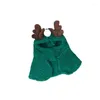 Dog Apparel Puppy Clothes Cat Christmas Cloak Deer Horn Pet Year Crossdressing Small Hat Po Jewelry Accessories