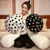 Animais Kawaii Giant Giant Cogumelo brinquedos de pelúcia gigante travesseiro de planta recheado almofada adormecida brinquedos criativos para meninas presentes de aniversário para crianças