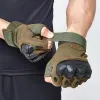 Handskar utomhus taktiska arméfingerlösa handskar Hårt knogarfärgball Airsoft Hunting Combat Riding Toming Military Half Finger Gloves