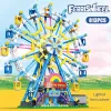 Blocks City Friends Moc Rotation Ferris Wheel Building Blocswings Bricks Electric Toys for Children pour enfants Cadeaux de Noël