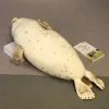 Coussins 35110 cm géant réel vie lion de mer en peluche toys molle en peluche de sceau d'origine