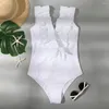 Da bagno da bagno melphieer 2024 sexy donne brantudini bianchi monokini tubano da un pezzo sexi immergere costume da bagno biquinis