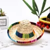 Berets mini chapeau soleil pour les enfants garçons filles drôles mexicains sombrero accessoires de carnaval halloween chapeaux de fête avec balle colorée