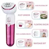 Epilator Kemei 5in1 Epilator Kvinnor Uppladdningsbar Lady Shaver Wet Dry Electric Hair Removal Bikini Trimmer för FaceBodyLegs D240424