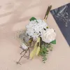 Decorative Flowers Hydrangea And Peony Flower Handbook Artificial Design Wedding Party Scene Display Hand-Held Bouquet Decoration