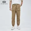 Herrenhose CKKE 2024 Loose Casual Dünne Frühlingsbekleidung für Füße Krawatten trendige Ernte