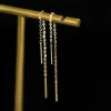 Kolczyki Goldtutu 14K Gold Ear line Line Caining, Mini, Dainty, Prosty Style, Dam dams, KJ48