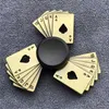 Decompression Toy Fidget Finger Spinner Antique Brass Color Alloy Metal Hand Spinner Stress Relief Decompression Toy For Kids Adults Funny GiftsL2404