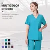 Partihandel Kvinnor bär skrubbdräkter sjukhusläkare som arbetar enhetlig multicolor unisex enhetlig sjuksköterska tillbehör 240412