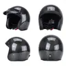 Motorcykelhjälmar Dot Certifierad kolfiberhjälm Öppet ansikte motobike ridning Casque Electric Moto vuxen casco hög kvalitet
