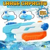 Silah oyuncakları 2 adet su tabancaları yaz Soaker Squirt Guns 600cc çocuklar için erkek kızlar yetişkinler 2 paket açık hava oyuncak yüzme havuzu avlusu çim plaj2404