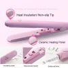 Straighteners New Mini Hair Straightener Flat Iron Ceramic Curling Iron Short Hair Portable DualUse Curler Hair Styling Care For Traveling