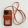 Women Crossbody Bag Designer Telefonfodral för iPhone 15Promax 14Promax 11 12 13 Promax XR 13mini Plånbokskorthållare Fall Repo Leather Phone Cover