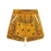 Trendy Brand Rhude Micro Label Ethnic Cashew Casual Quick Drying Shorts voor mannen en vrouwen High Street Beach Elastic Capris