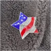 Broches broches 10 pcs / lot du drapeau américain broche cristal ramionnage en émail étoile quatrième des épingles patriotiques JY USA pour cadeau / décorat dhuez