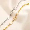 Designer 18K Gold Gold Chain Bracciale Bracciale Bracciale Luxury Letter Bracciale Bracciale Soccia Regalo per matrimoni Gioielli in acciaio inossidabile all'ingrosso